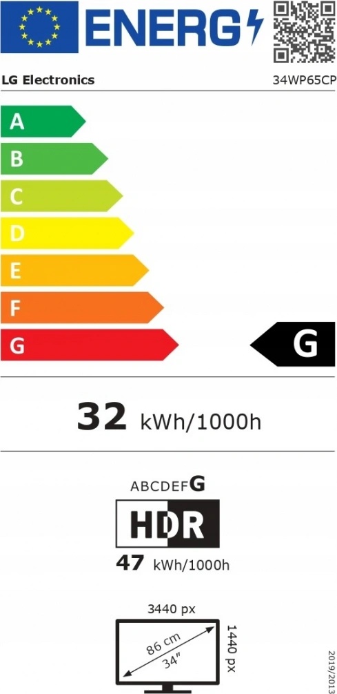 LG 34WP65CP nuotrauka