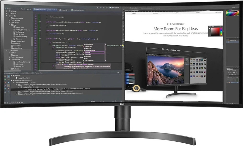 LG 34WP65CP nuotrauka