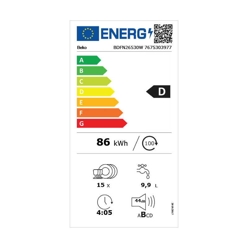 Beko BDFN26530W nuotrauka