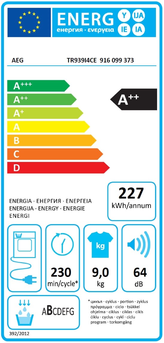 AEG TR939I4CE nuotrauka