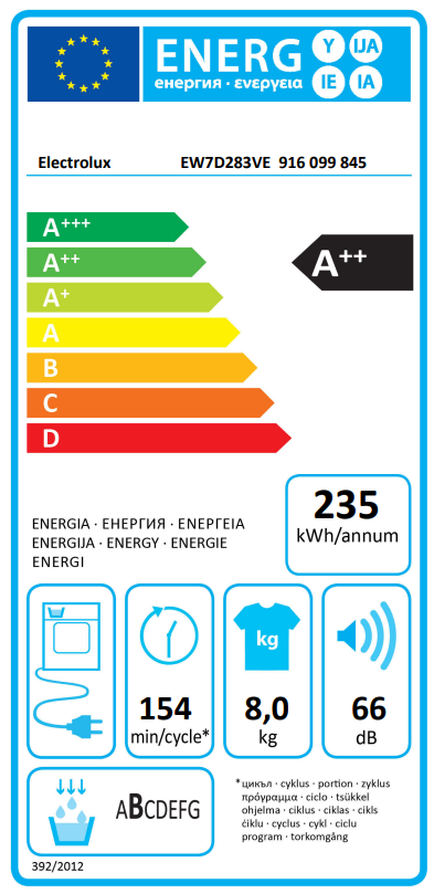 Electrolux EW7D283VE nuotrauka