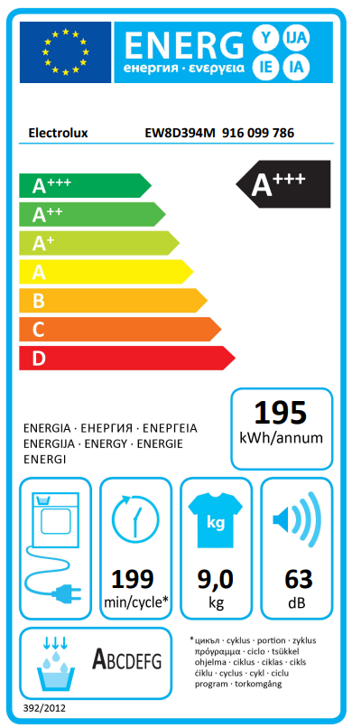 Electrolux EW8D394M nuotrauka